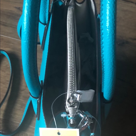 MICHAEL KORS-NWT Turquoise Leather Handbag - Picture 12 of 16